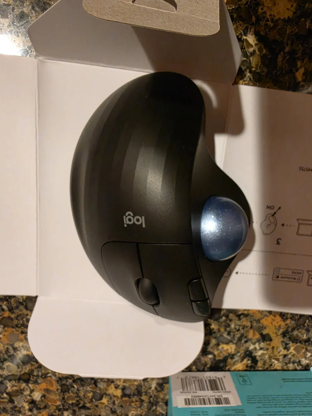 Logitech ERGO M575S Wireless Trackball Mouse - Black